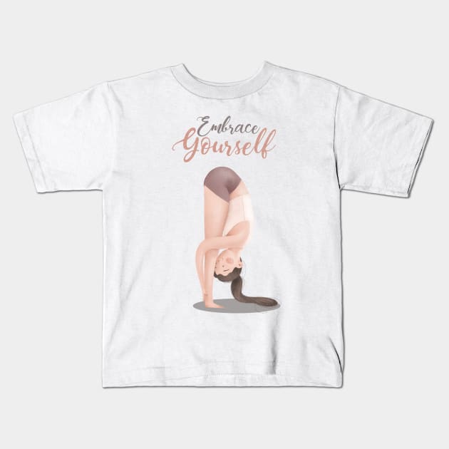 Embrace Yourself Kids T-Shirt by Gummy Illustrations